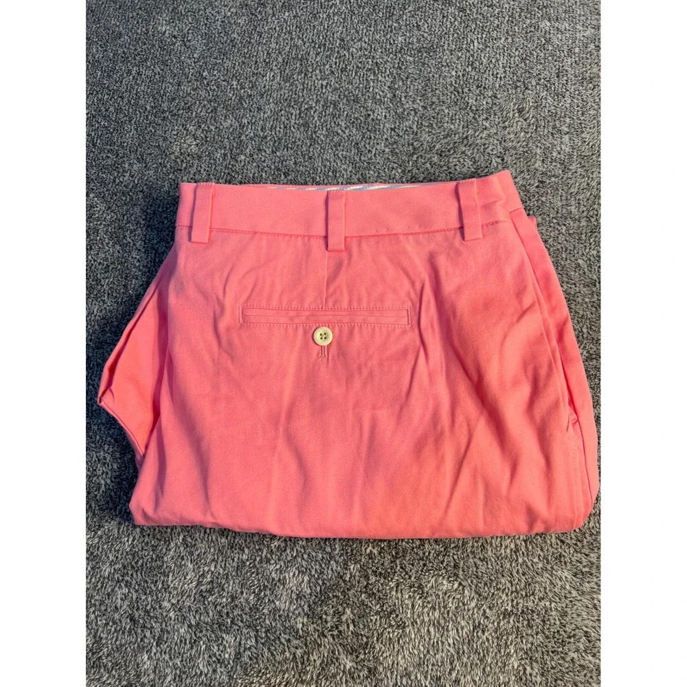Vineyard Vines Breaker Pants Mens 42x30 Pink Cotton Chino Straight Leg Trousers